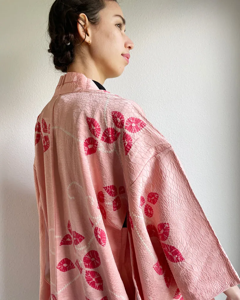 Flower of Shibori Haori Kimono Jacket