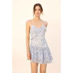 Flower Print Mini Dress