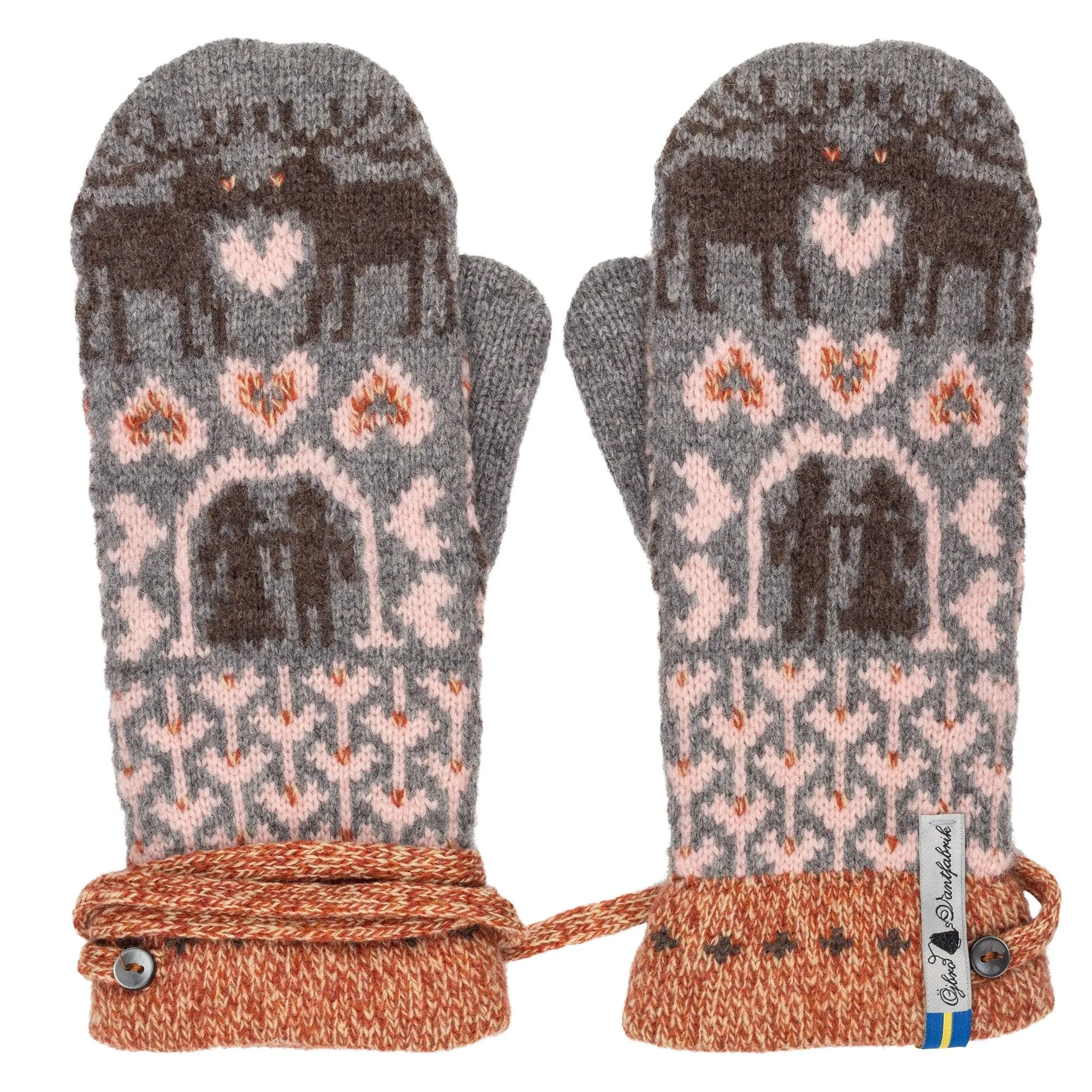 Fästfolk Pattern Swedish Mittens