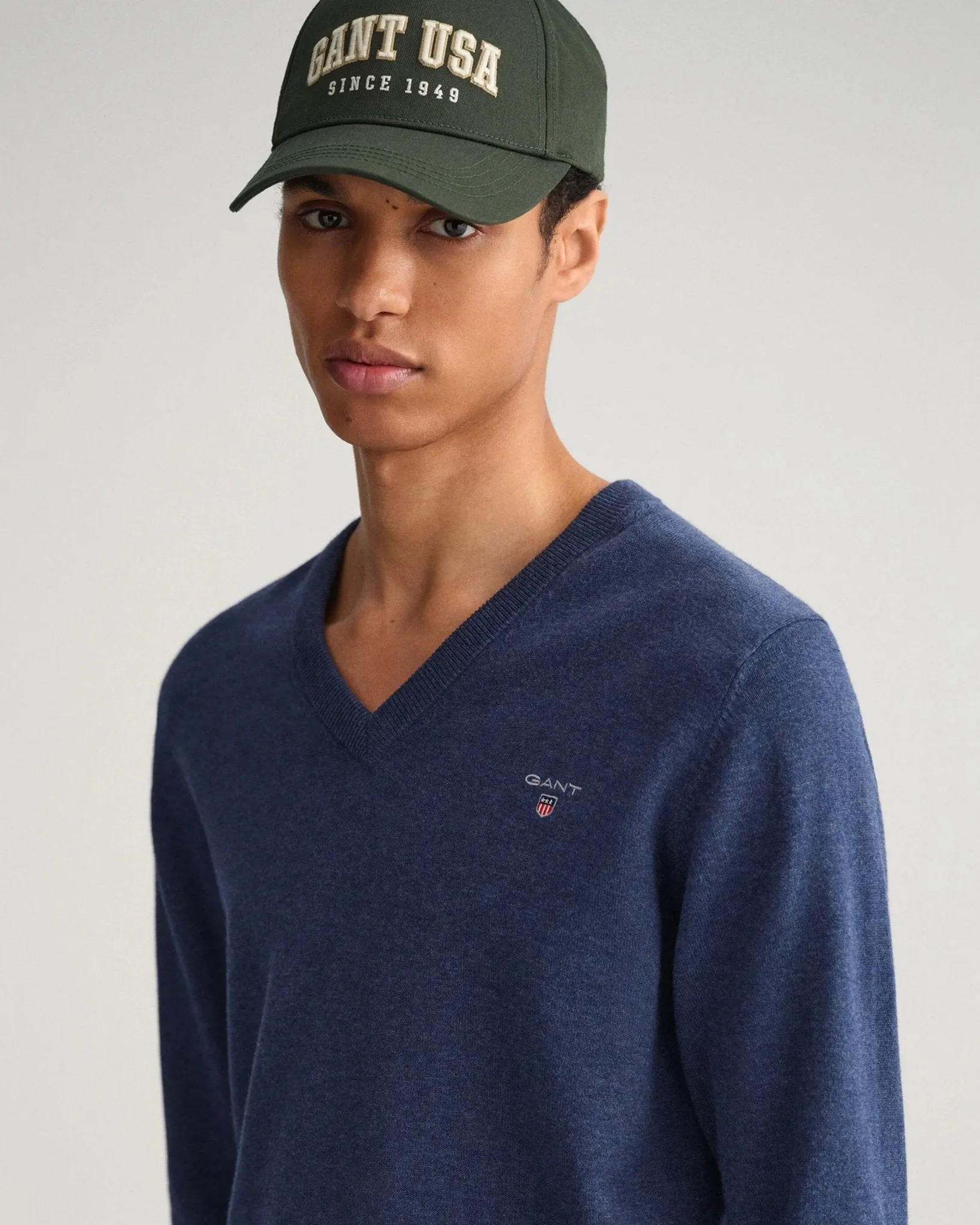 GANT Classic Cotton V-Neck Jumper