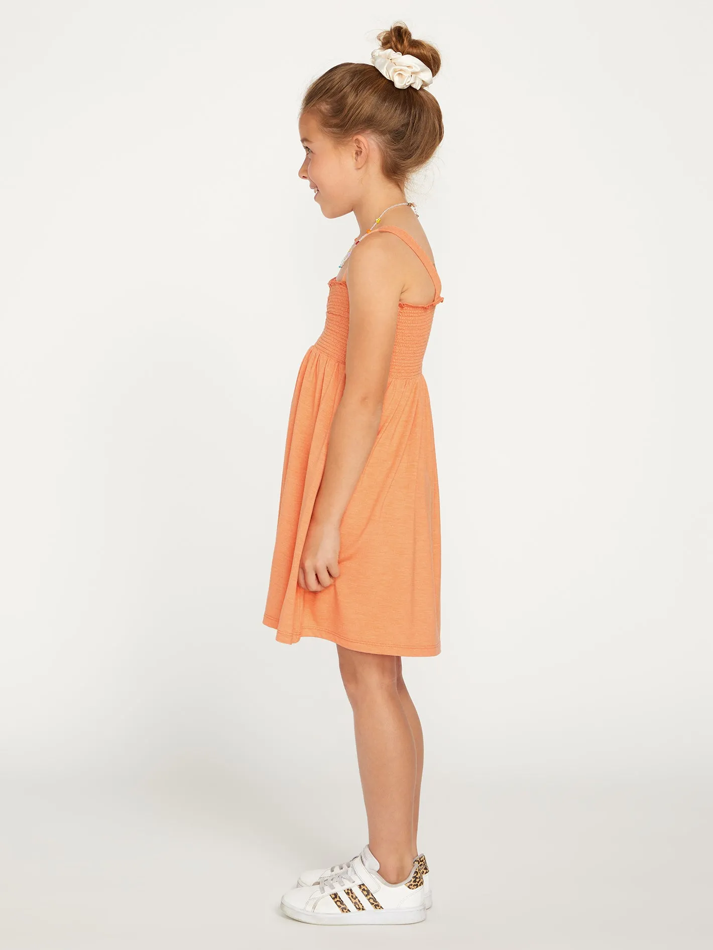 Girls Swingin Summer Dress - Papaya