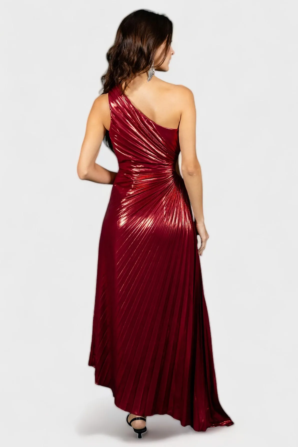 Give Me Everything Tonight Wine Maxi Dress