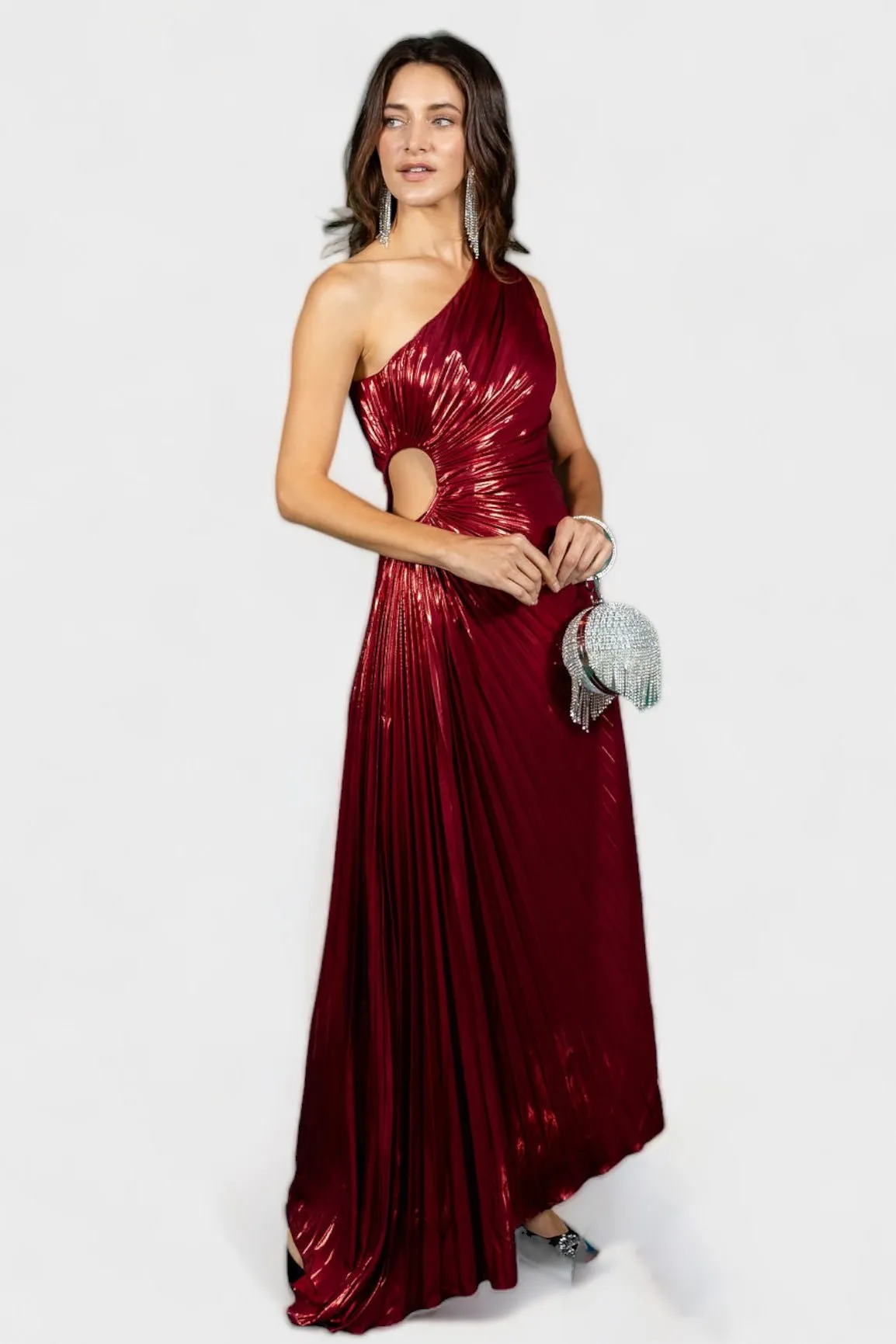 Give Me Everything Tonight Wine Maxi Dress