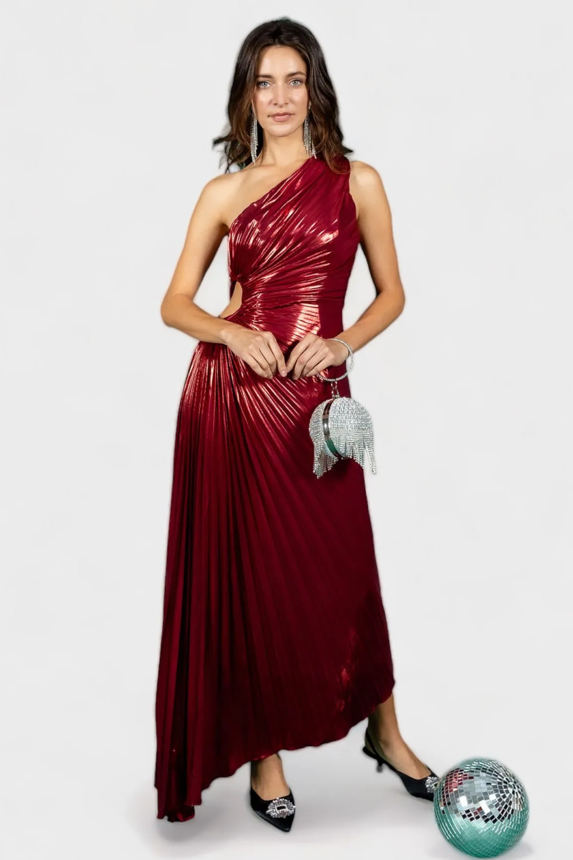 Give Me Everything Tonight Wine Maxi Dress