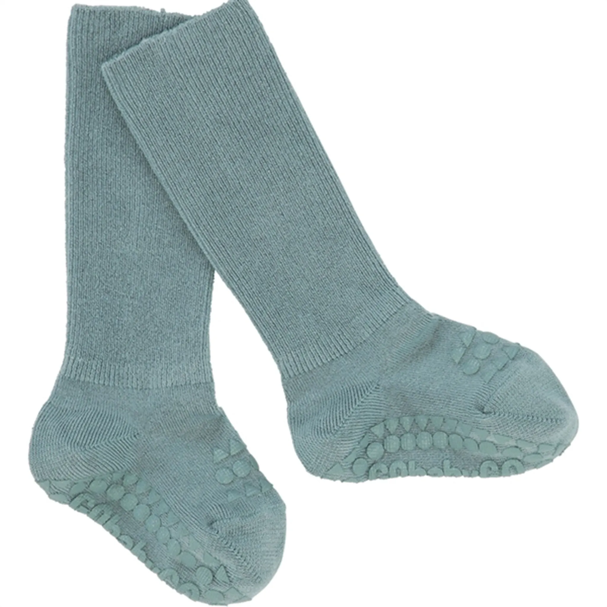 GObabyGO Bamboo Socks Antislip Dusty Blue