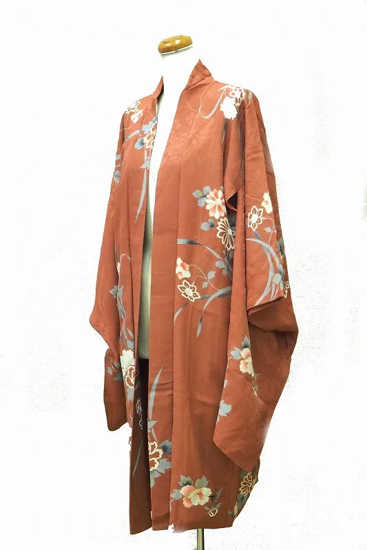 ha0020 haori - haorij Jacket -   Japanese vintage jacket silk