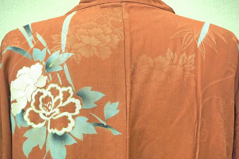 ha0020 haori - haorij Jacket -   Japanese vintage jacket silk