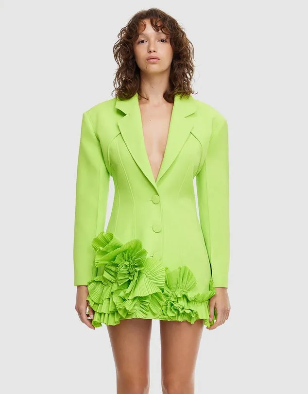 Hampstead Blazer Dress - French Lime