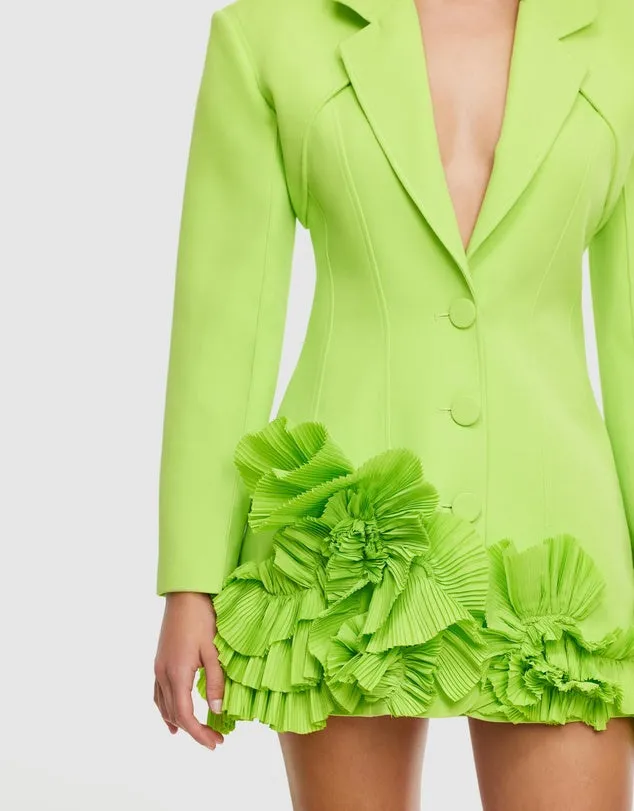 Hampstead Blazer Dress - French Lime