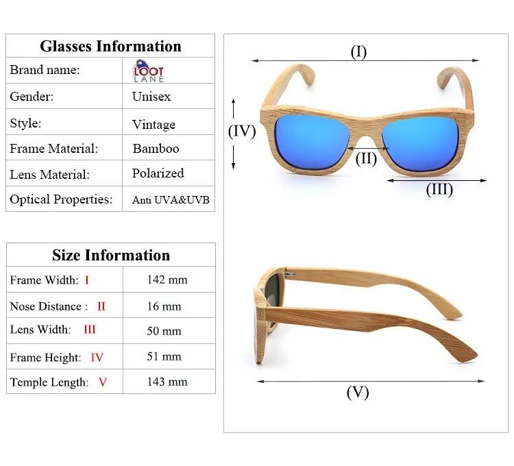 Handmade Bamboo Sunglasses