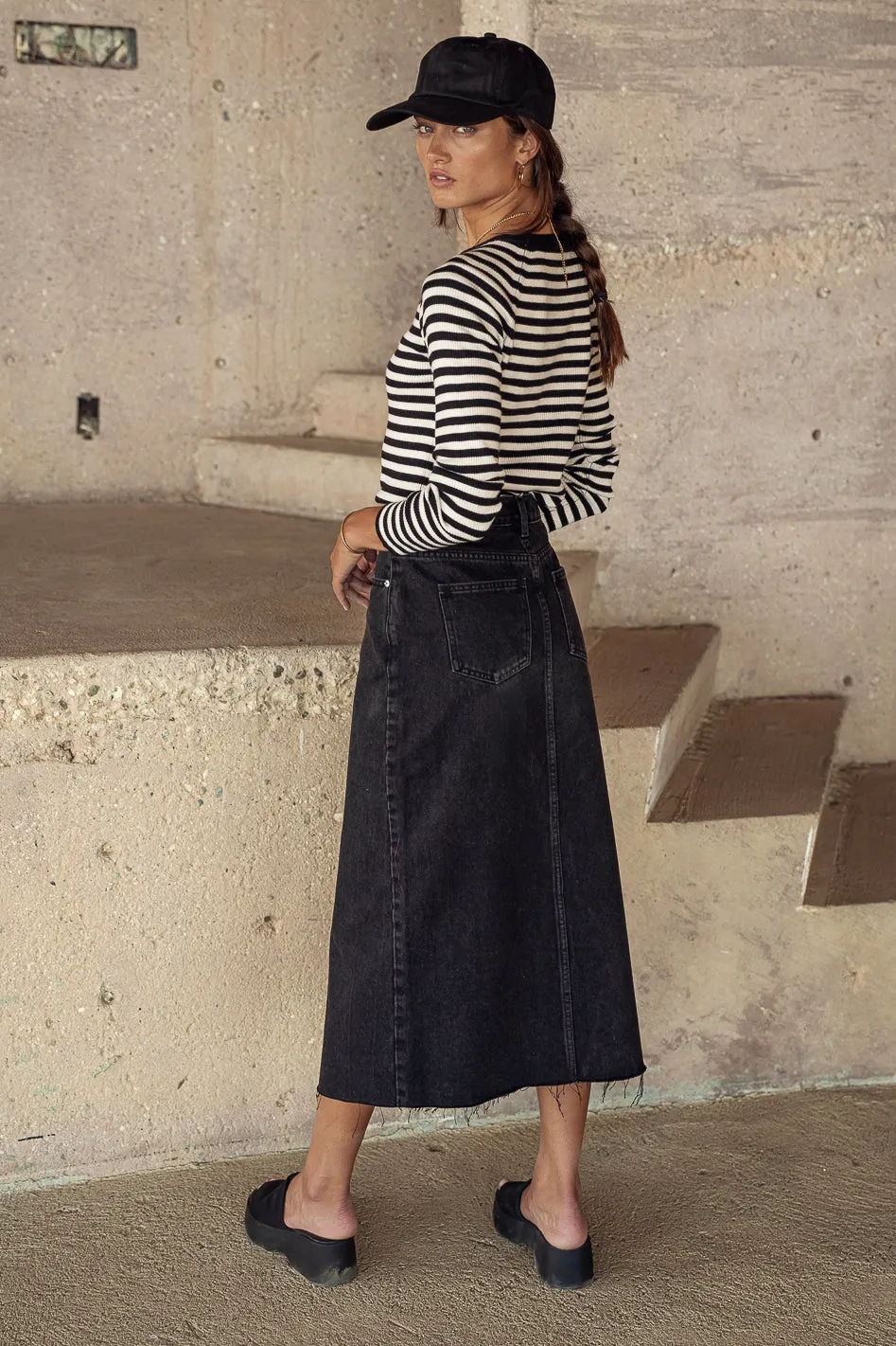 Harmony Denim Skirt - FINAL SALE