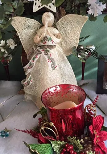 Heavenly Abaca Angel Ornament, Decoration or Tree Topper