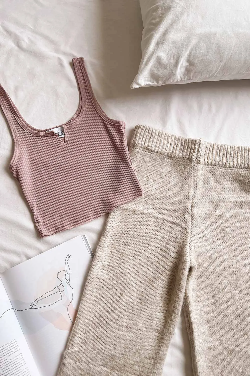 Herneuil | Grey Soft Wool Knit Pants