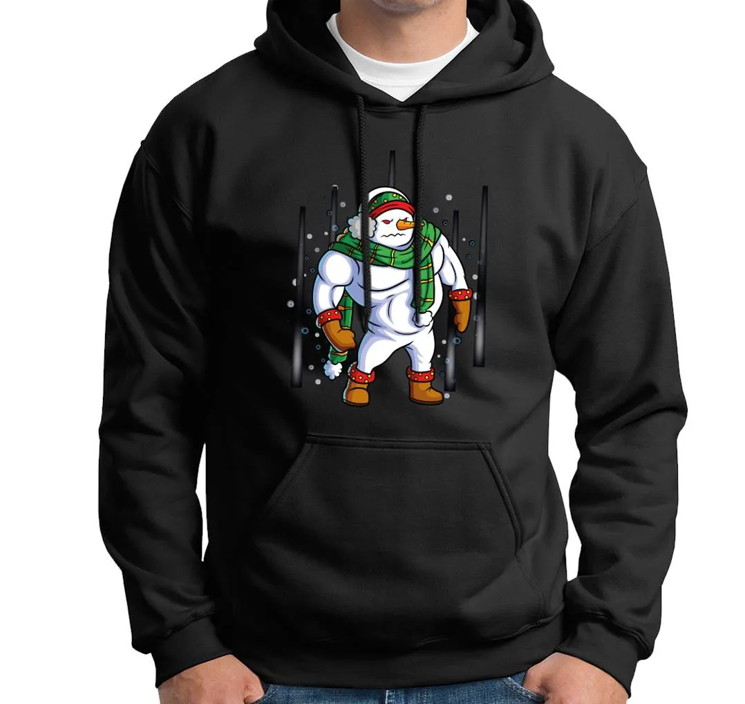 Hoodie - Bodybuilder Schneemann