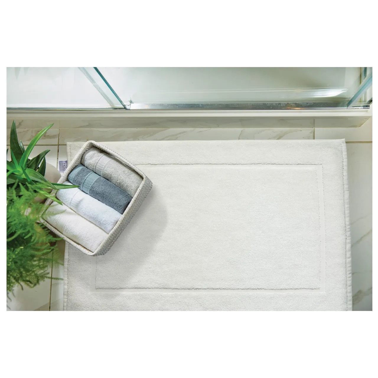 Hug Bamboo Hotel Shower Mat - Cream 50x80cm