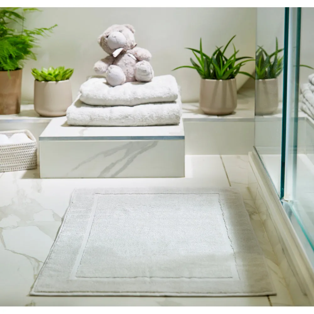 Hug Bamboo Hotel Shower Mat - White 50x80cm