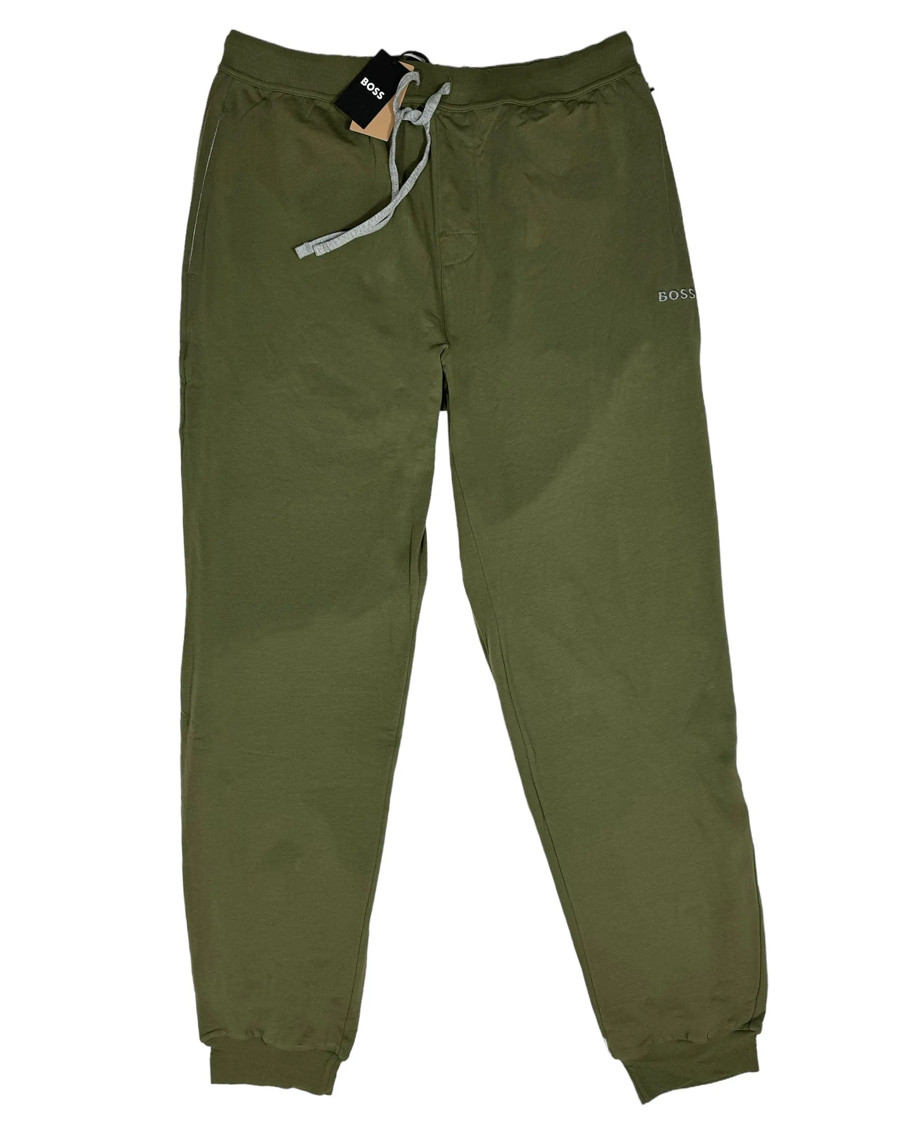 Hugo Boss Lounge Jogger Military Green Logo M Loungewear Sweatpants