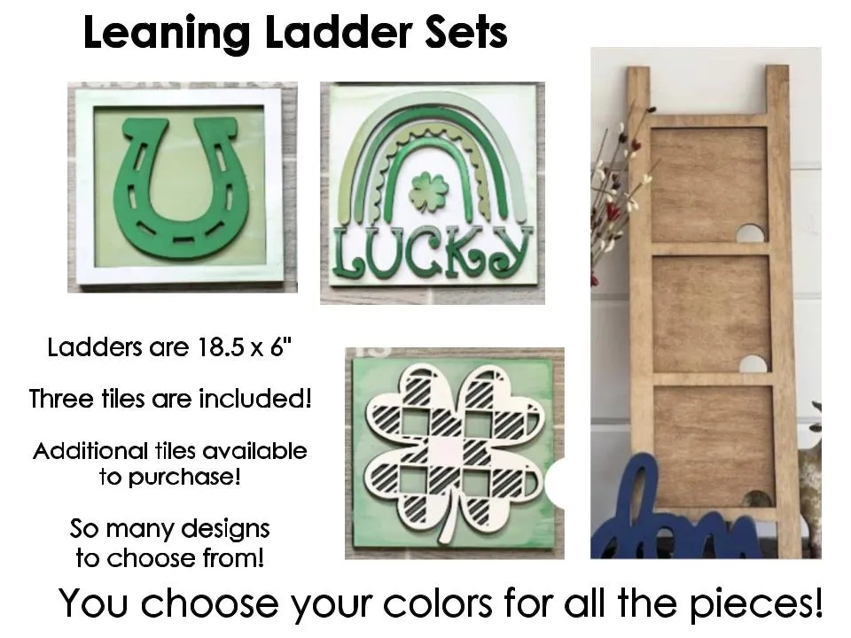 Interchangeable Leaning Ladder Set