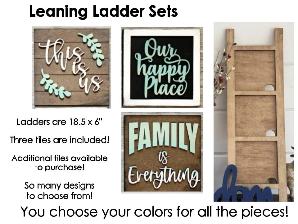 Interchangeable Leaning Ladder Set