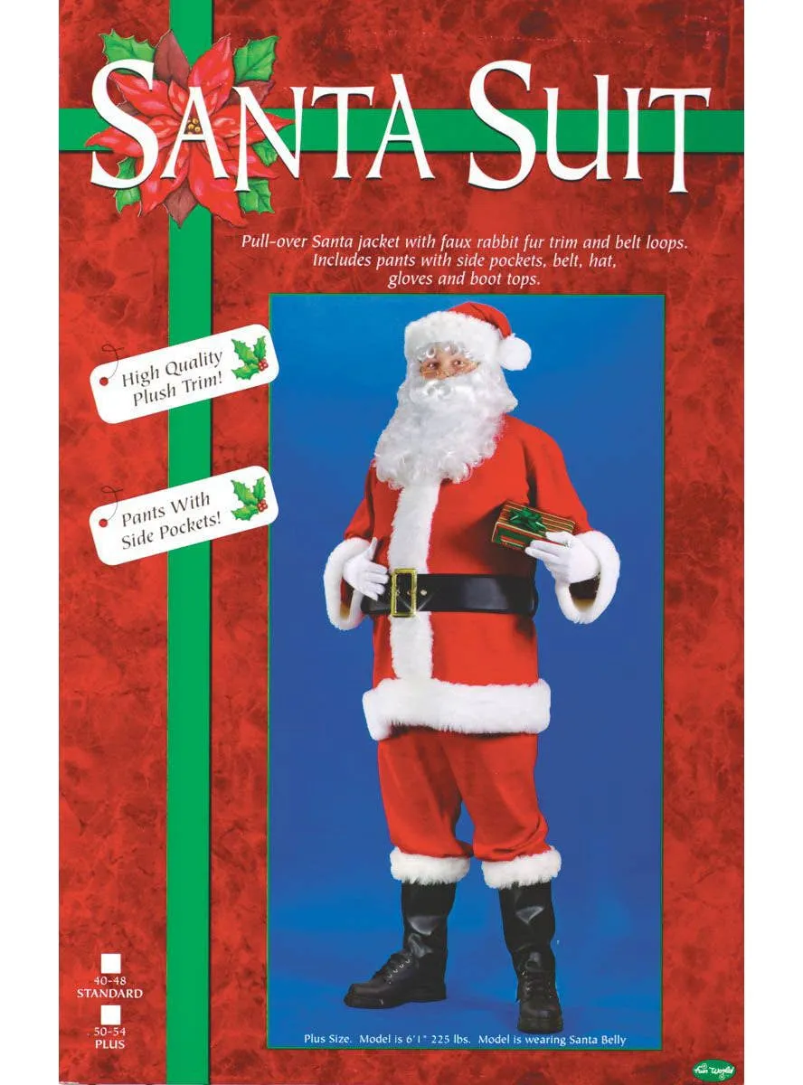 Jolly Father Christmas Plus Size Mens Santa Claus Costume