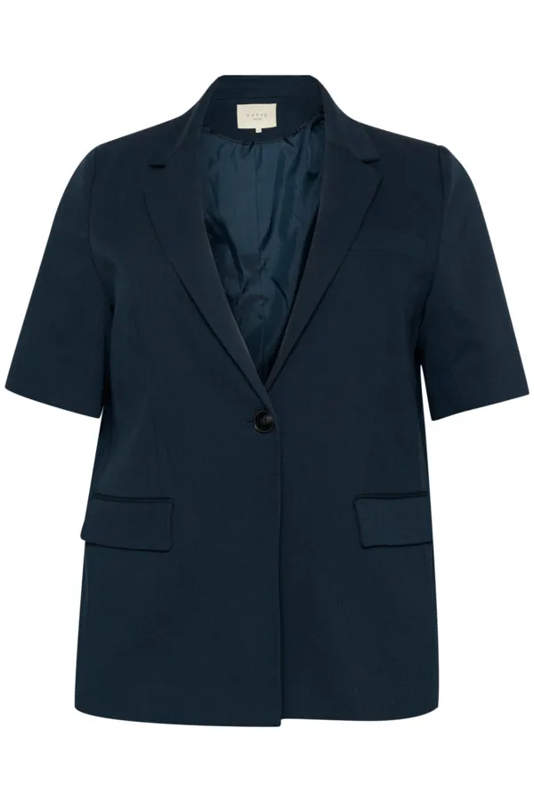 Kaffe Curve Sakira Blazer in Navy