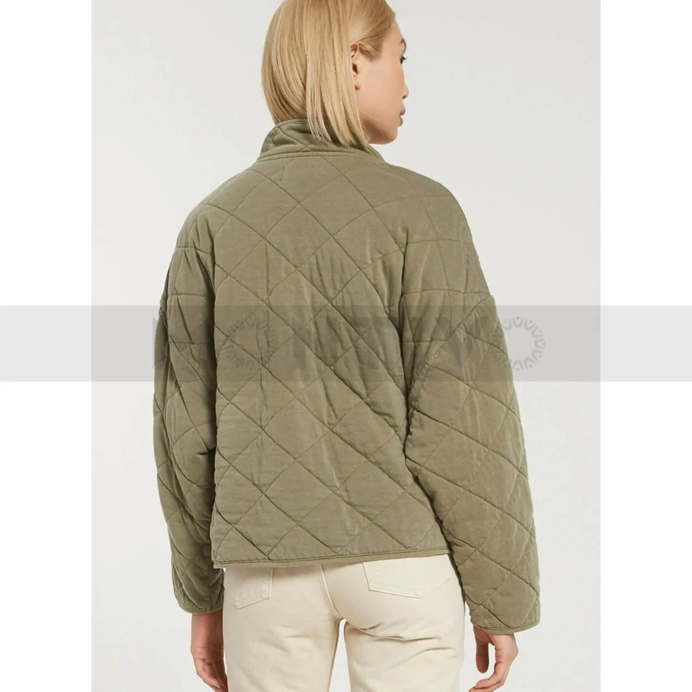 Kensie Olive Quilted Jacket