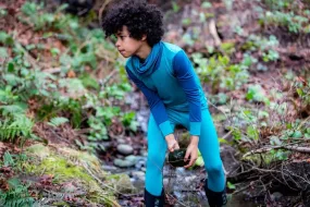 Kids Merino Base Layer Top -  Sea Foam Green