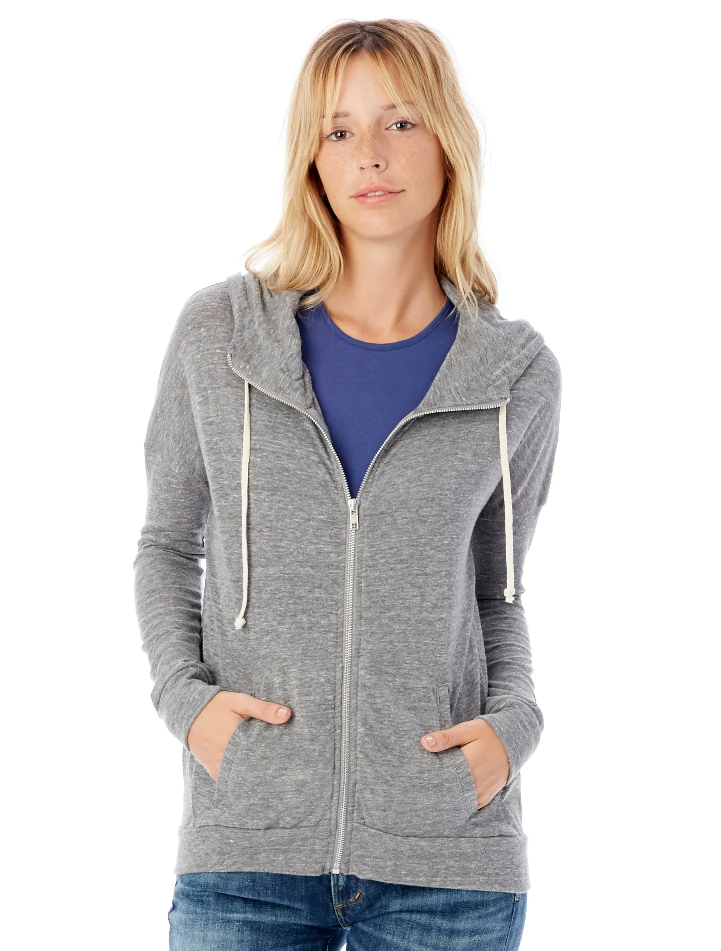 Ladies Mountain Logo Hoodie - Grey