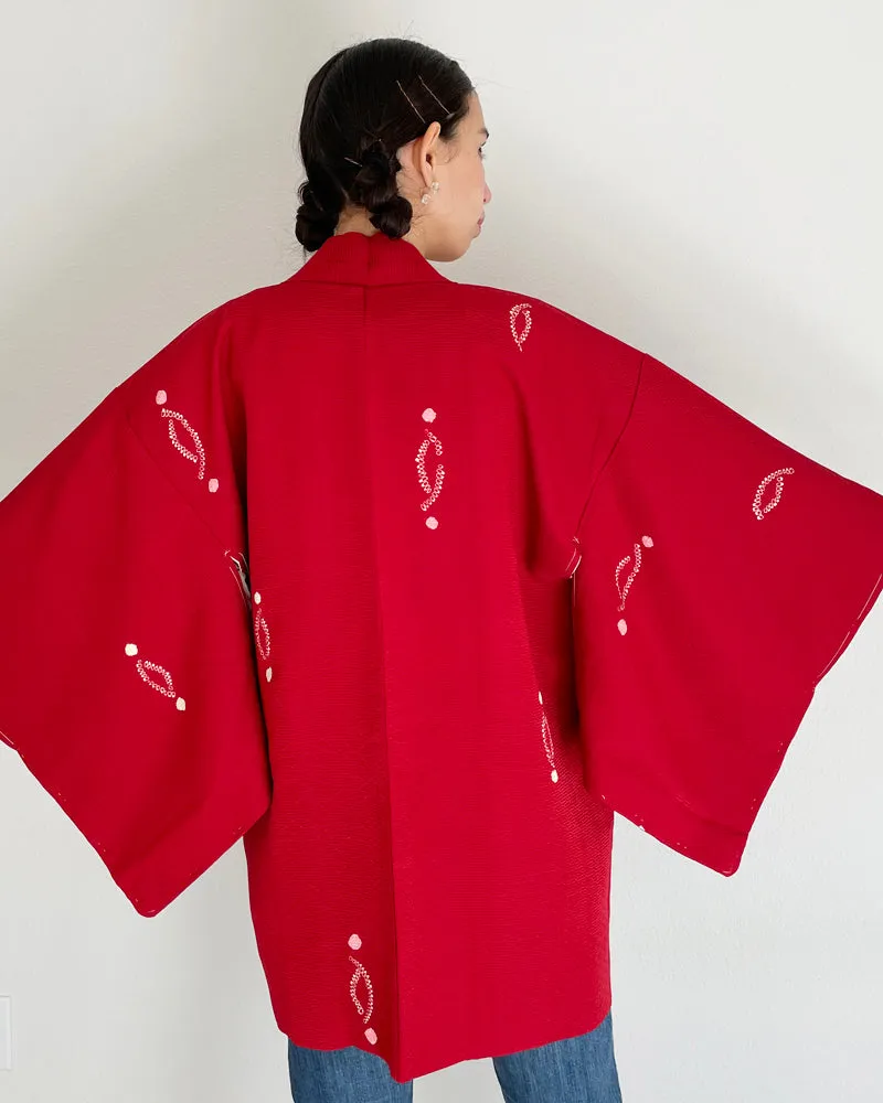 Leaf of Shibori Haori Kimono Jacket