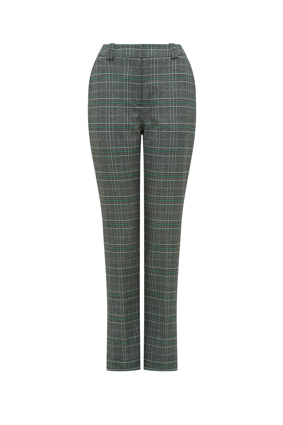 Lennon Check Pant - Green Check