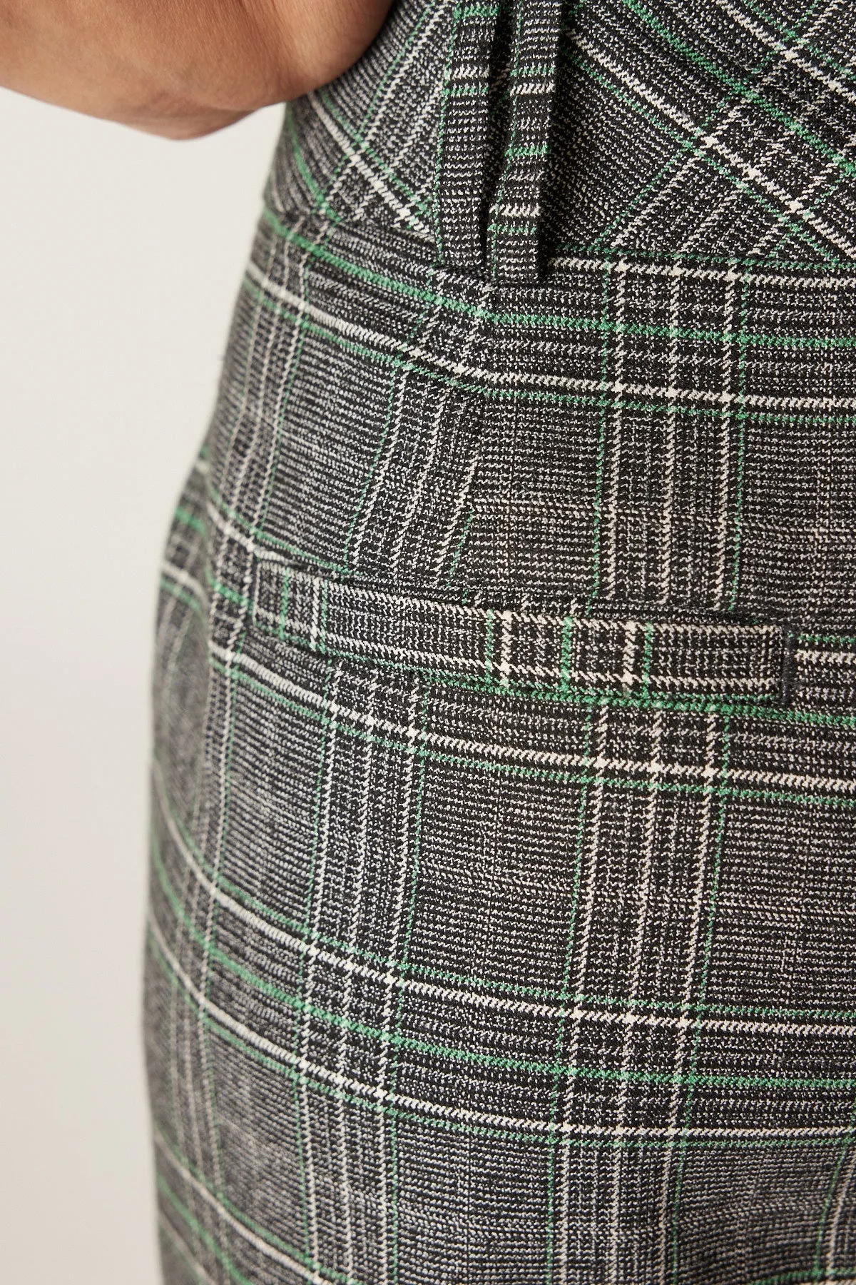 Lennon Check Pant - Green Check