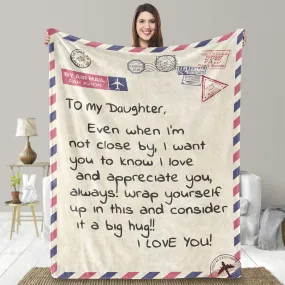 Letter Blanket Flannel Shawl Blanket Gift for Son/Daughter/Dad/Mom/Sister/Husband/Wife