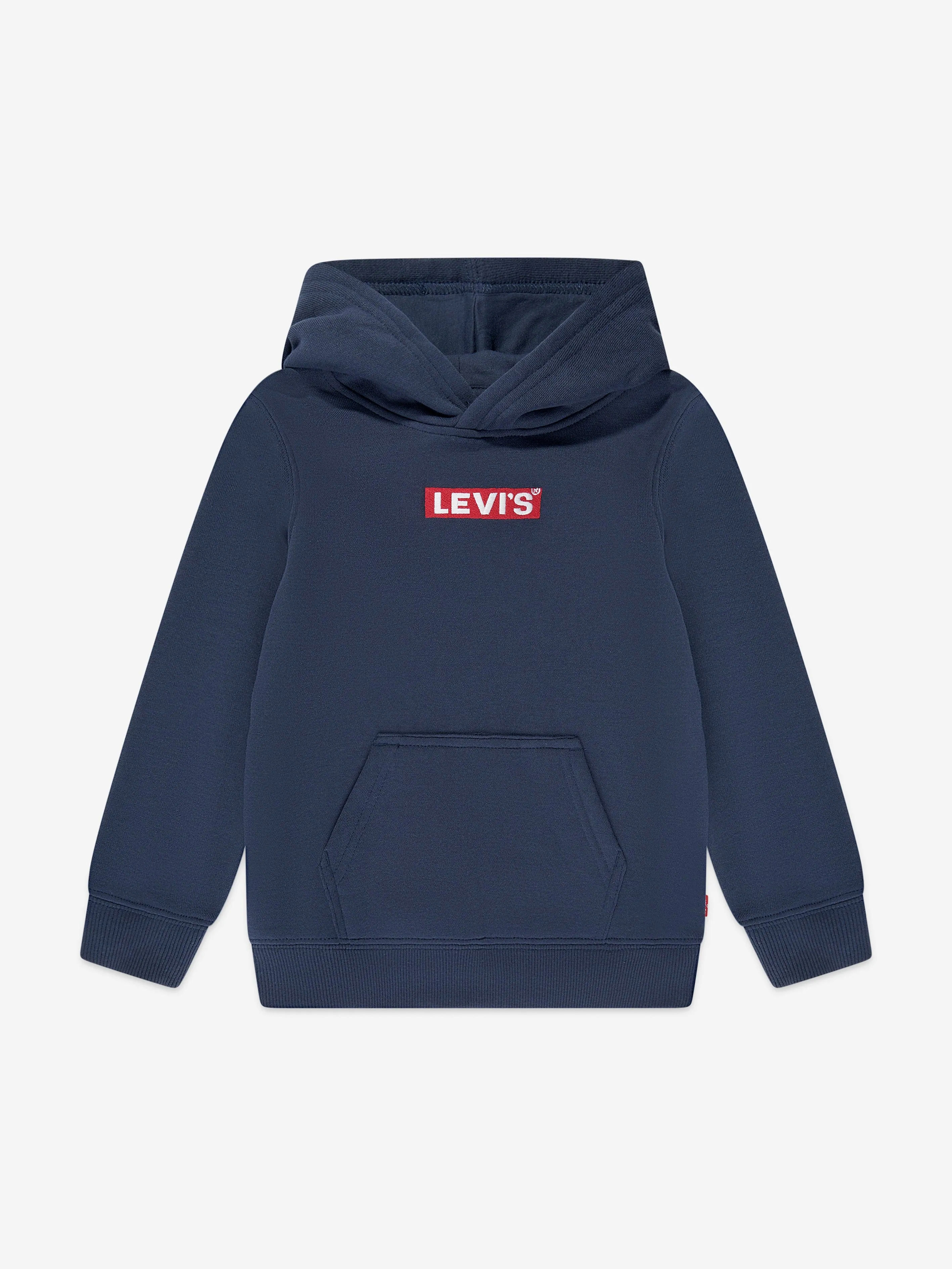 Levi's Boys Box Tab Pullover Hoodie in Blue