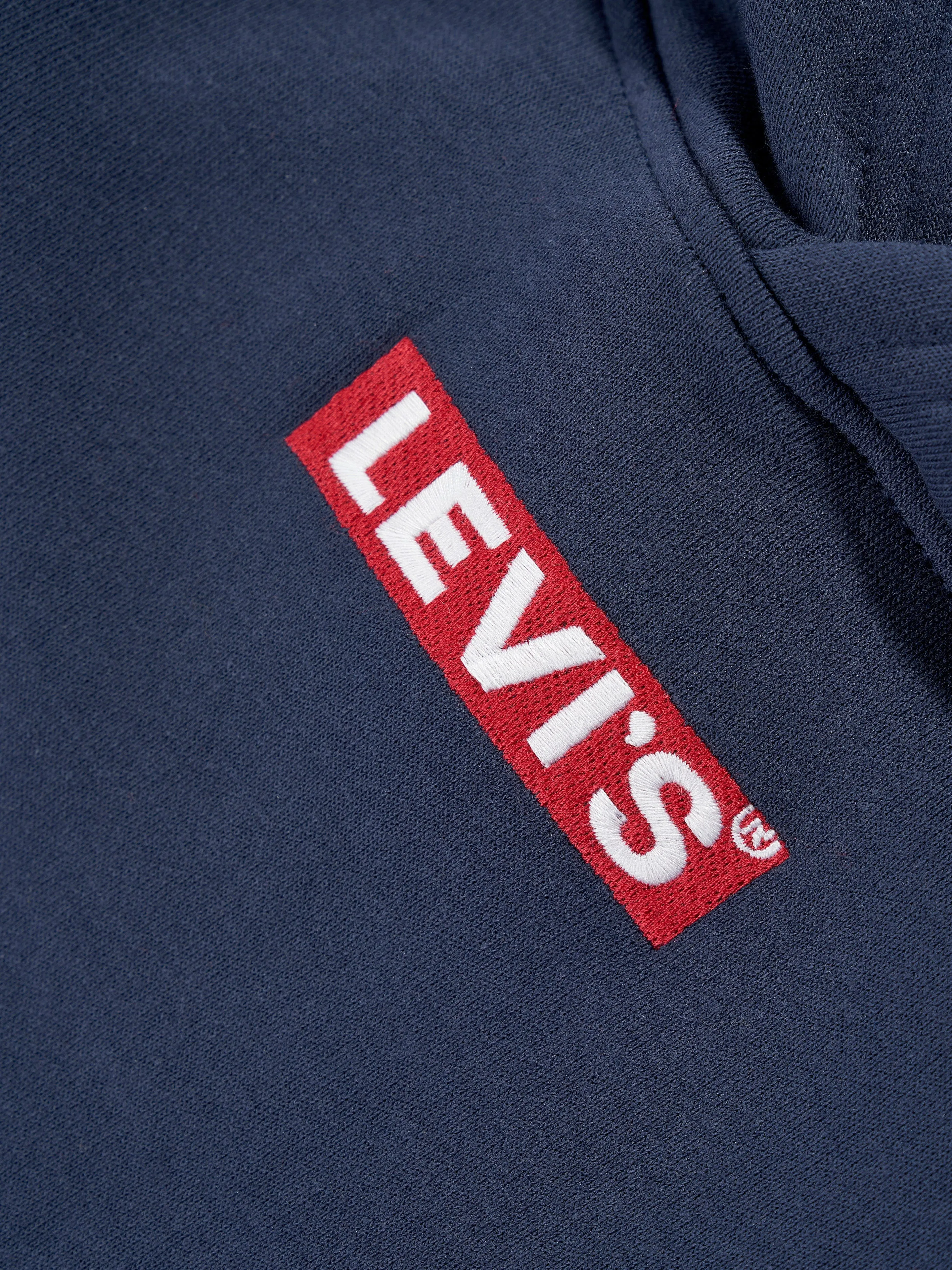 Levi's Boys Box Tab Pullover Hoodie in Blue