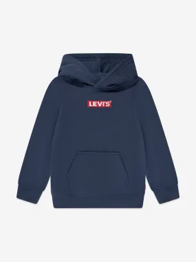 Levi's Boys Box Tab Pullover Hoodie in Blue