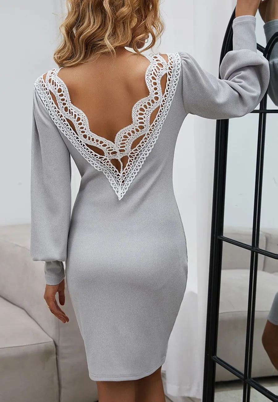 Low Back Lace Detail Dress