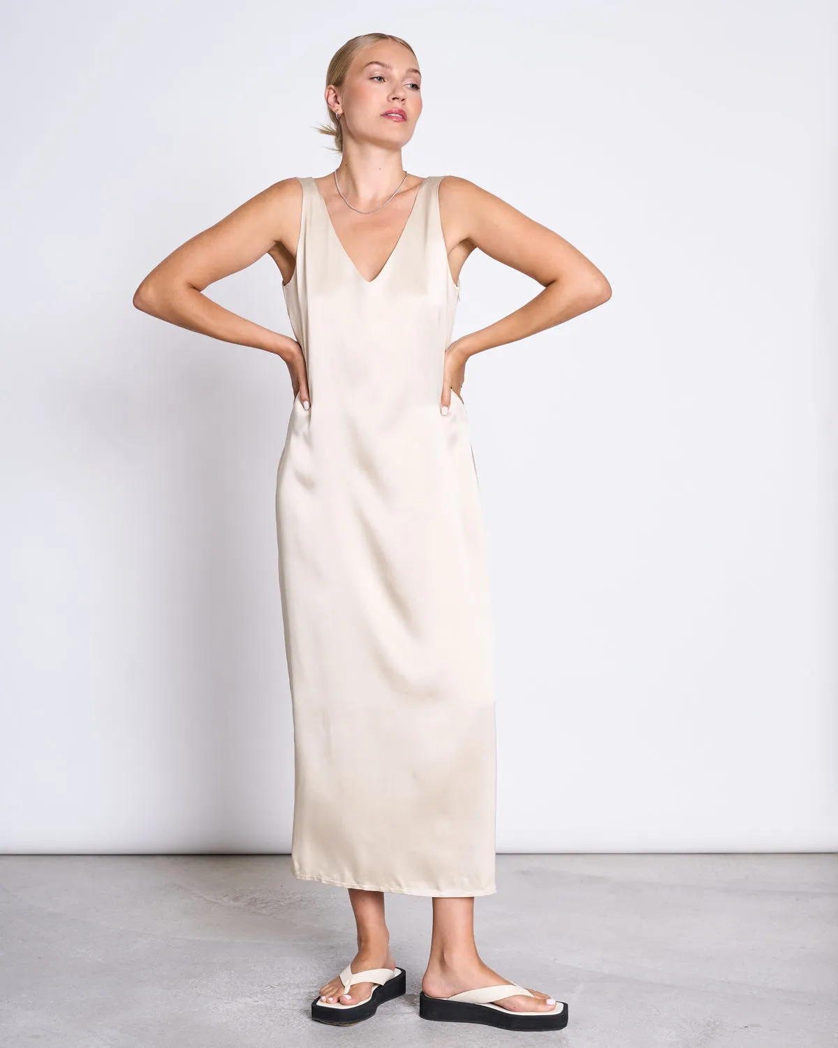 MAXI DRESS BENVIE IVORY