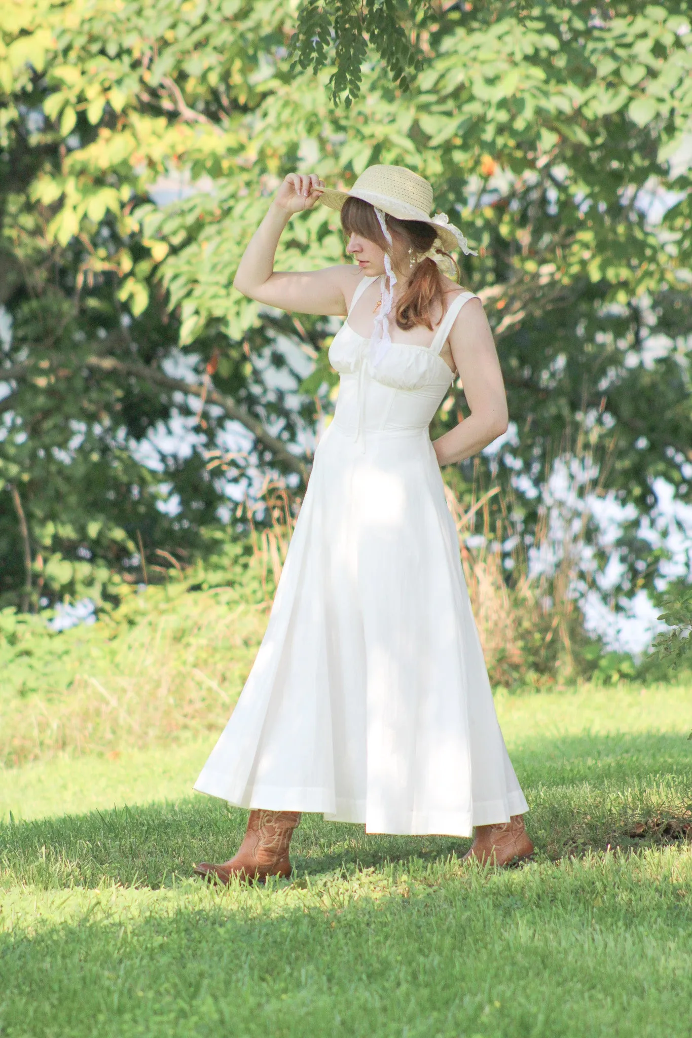 Meadowlark Midi Dress - White