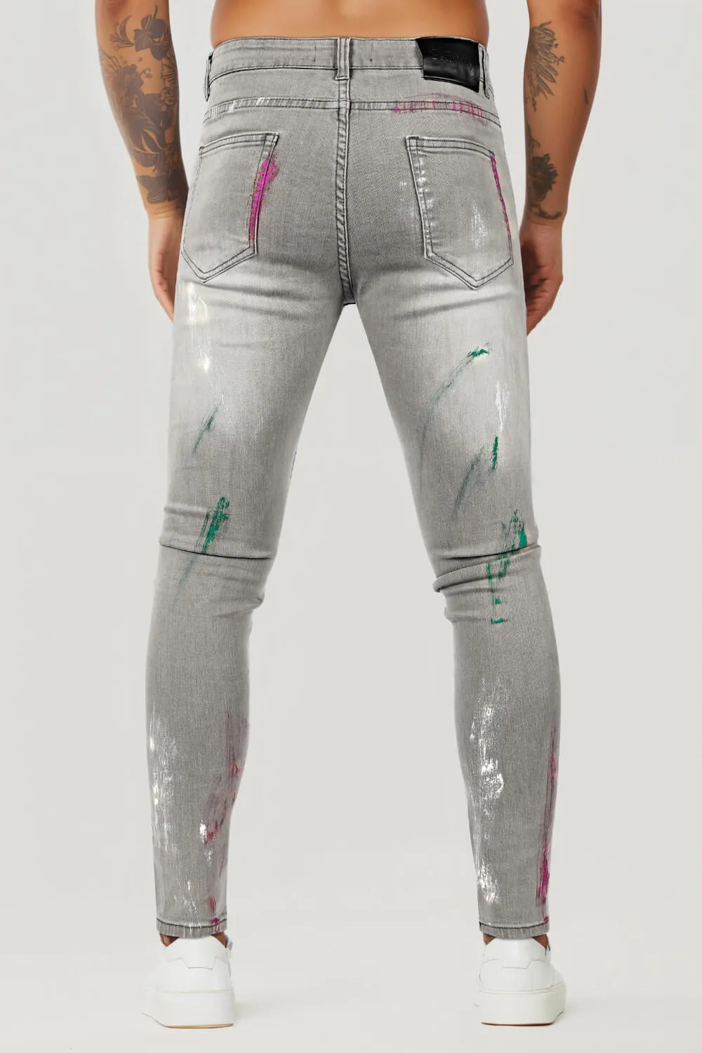 Men Paint Stretch Jean