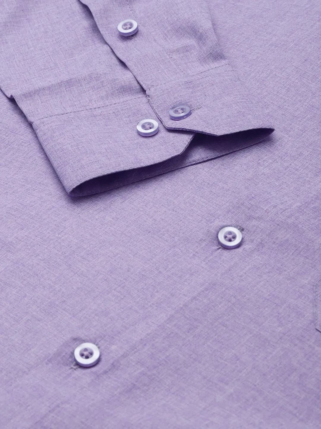 Men's Cotton Purple Formal Classic Shirt - Sojanya