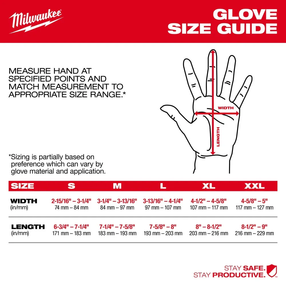 Milwaukee 48-73-7001 Cut Level 6 High-Dexterity Nitrile Dipped Gloves - M