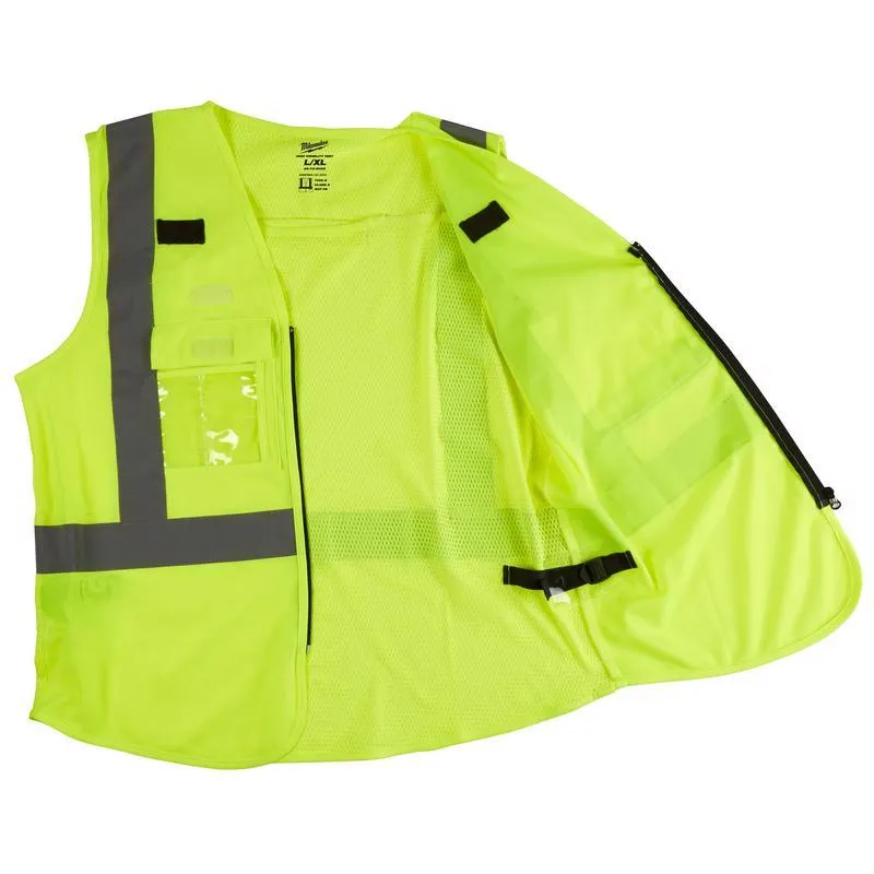 Milwaukee Safety Vest High Visibility Yellow L/XL