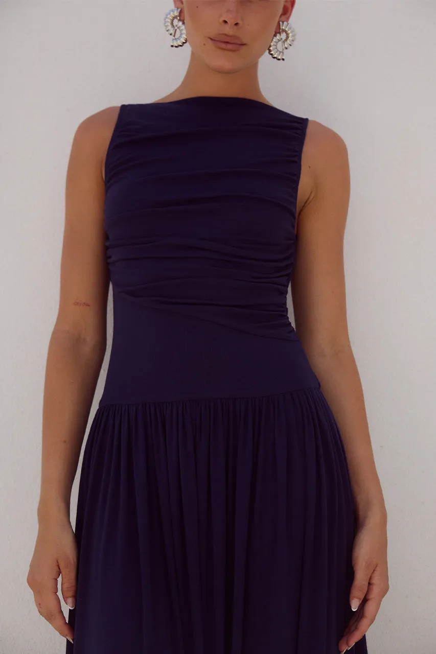 NALLA MAXI DRESS - NAVY