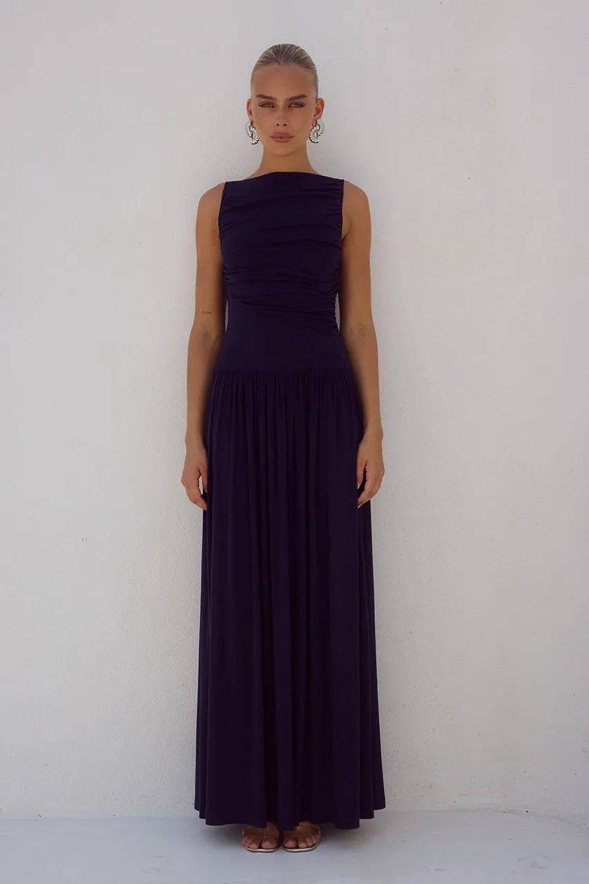 NALLA MAXI DRESS - NAVY