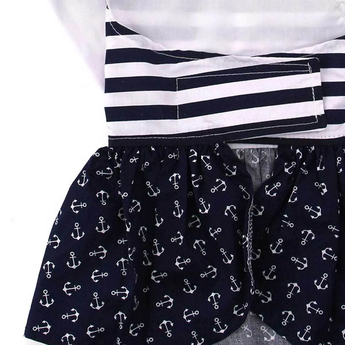 Nautical Dog Dress with Matching Leash