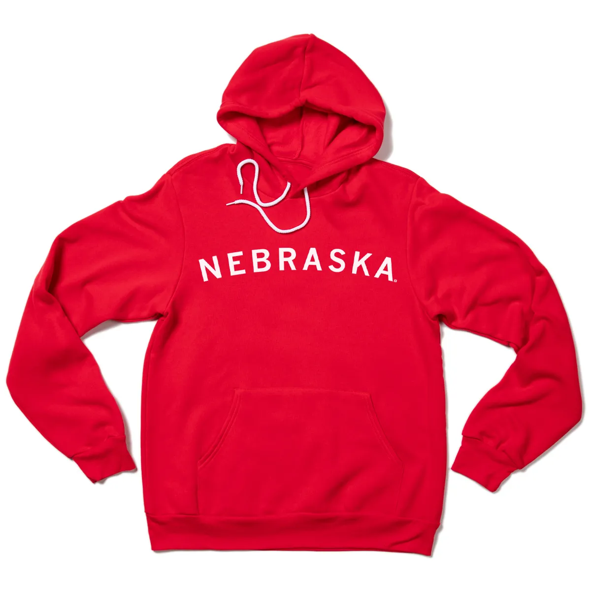 Nebraska Curved Logo Pullover Hoodie