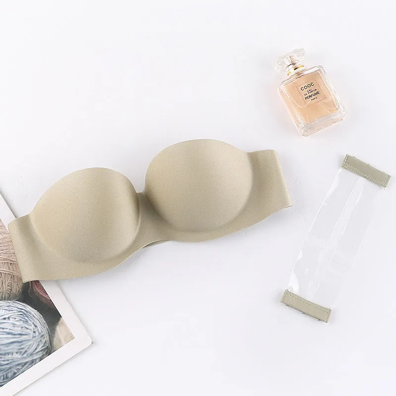 Non-Slip Strapless Invisible Push-up Wireless Bra