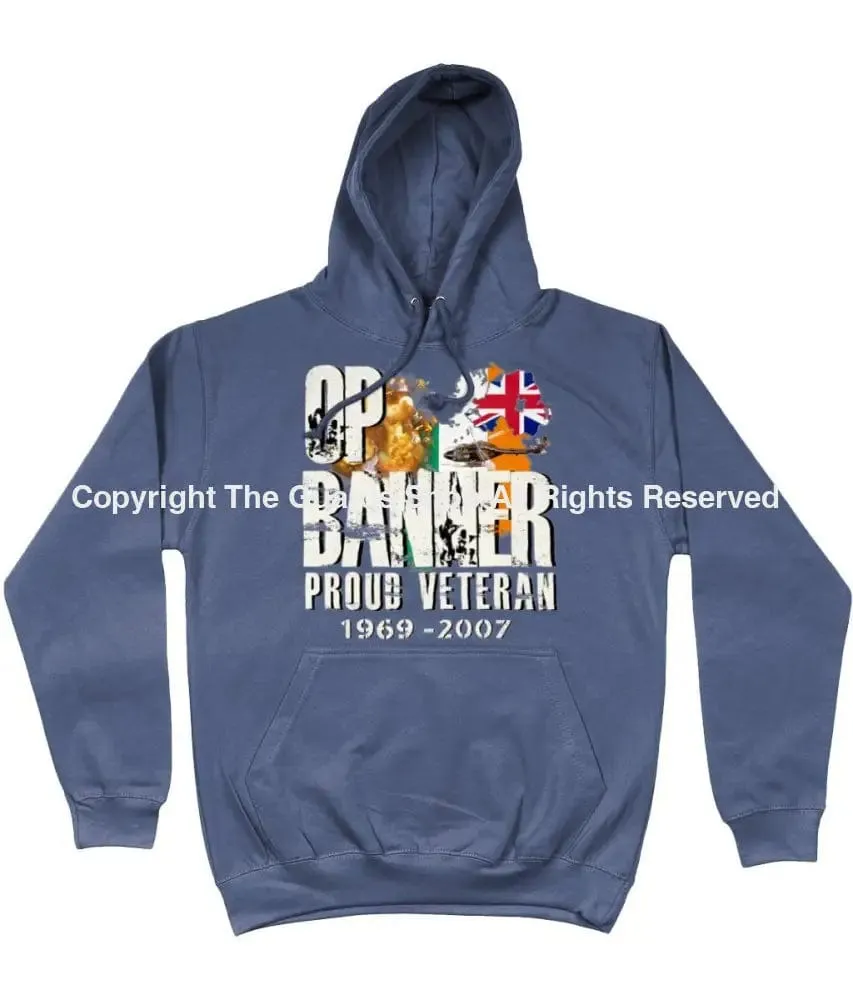 OP BANNER PROUD VETERAN FRONT PRINTED HOODIE