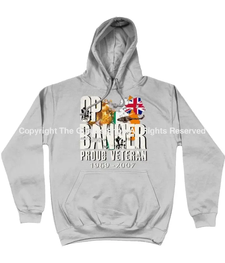 OP BANNER PROUD VETERAN FRONT PRINTED HOODIE