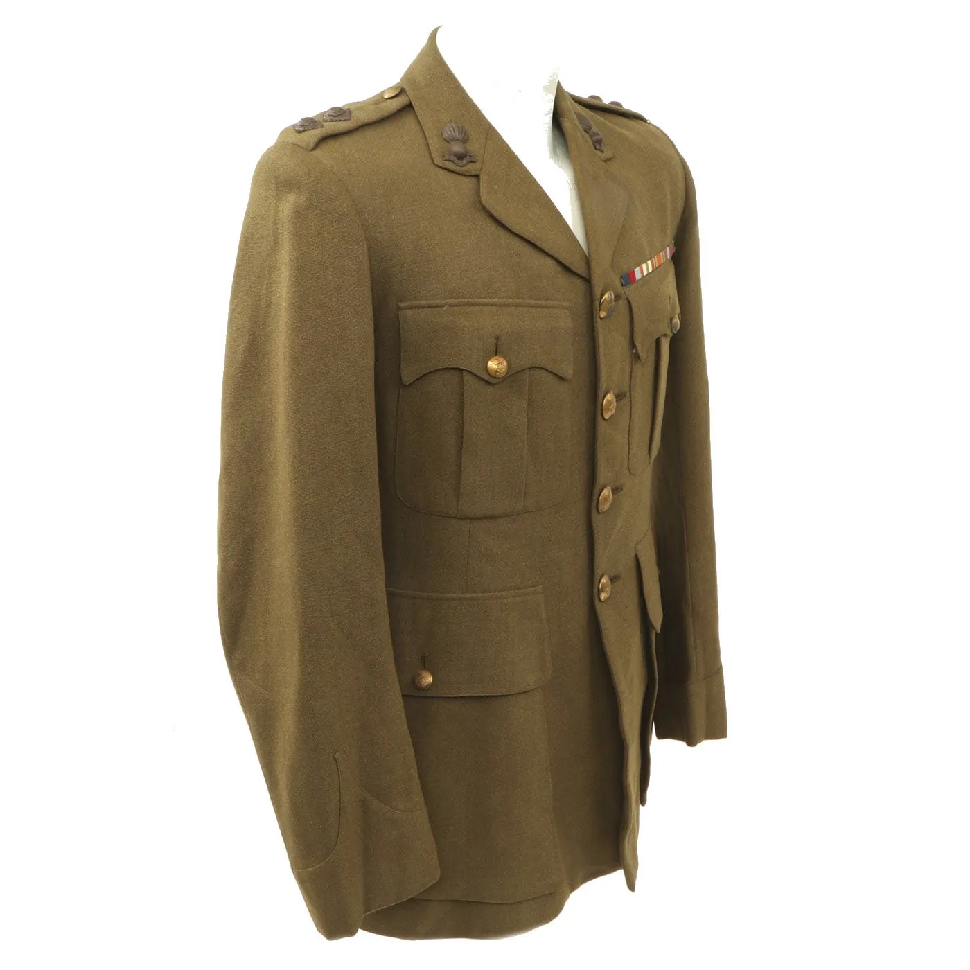 Original British WWII Royal Artillery Lieutenant Service Tunic - Dated 1941